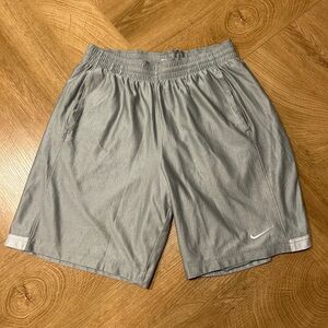 Nike Men's Silver Athletic Shorts